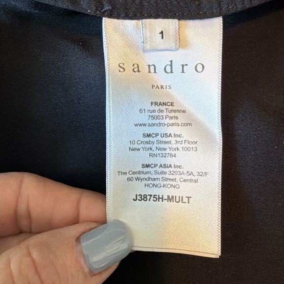 Paris Rock n' Roll Designer Sandro Julee lace pencil skirt Small - Picture 9 of 9